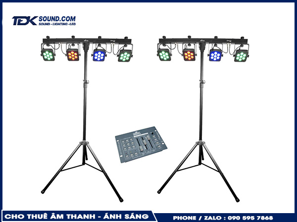 Hệ thống đ&egrave;n par LED trong g&oacute;i cho thu&ecirc; &aacute;nh s&aacute;ng s&acirc;n khấu cơ bản