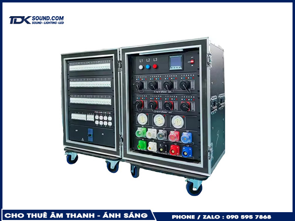 Cho Thuê Tủ Điện Âm Thanh - Ánh Sáng dạng rack di động cho sân khấu